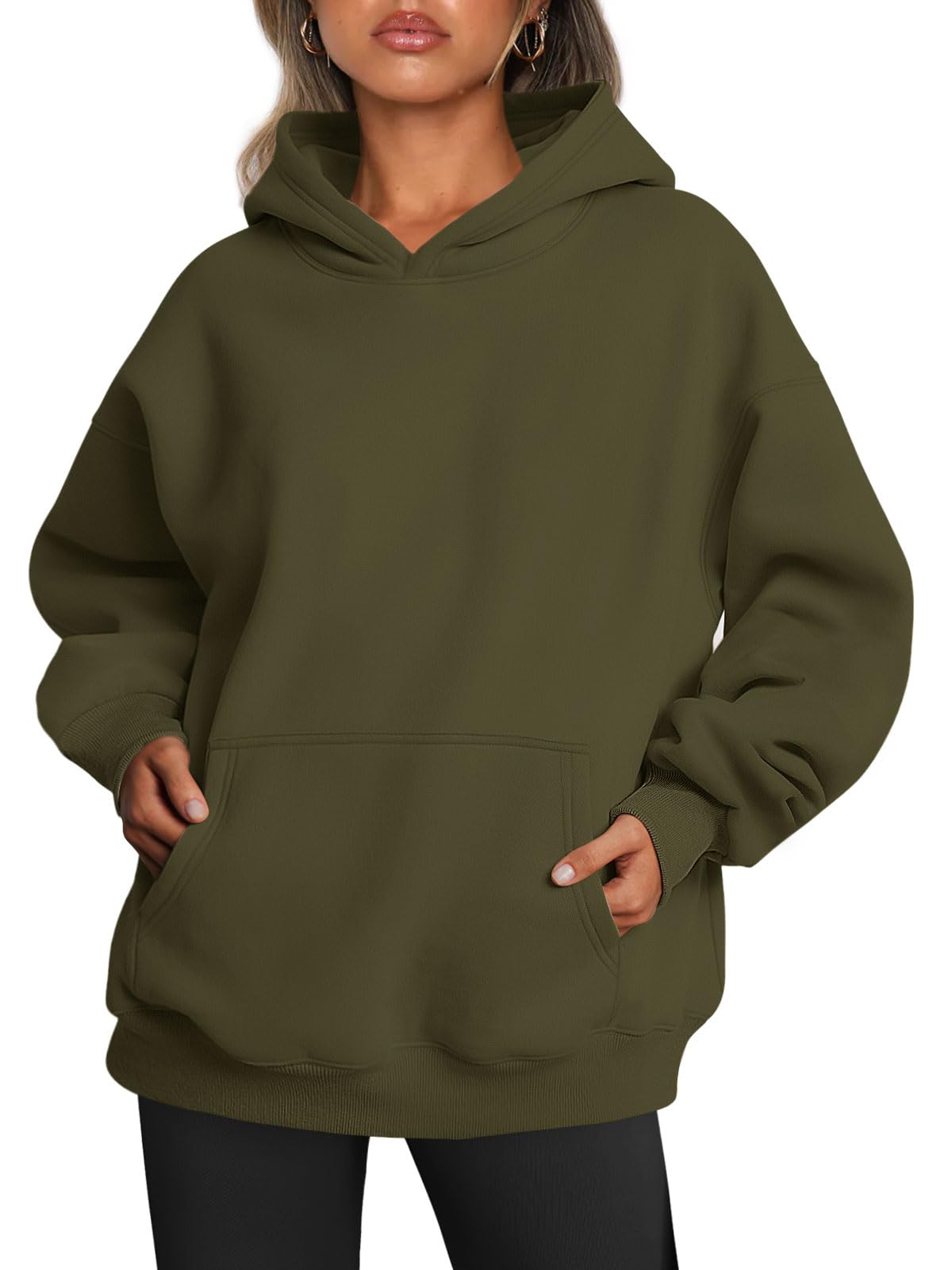 Women's Oversized Fleece Hooded Sweatshirt (Buy 2 Free Shipping)