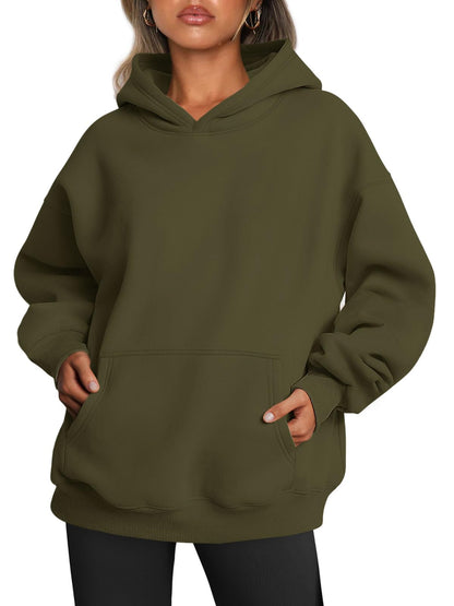 Women's Oversized Fleece Hooded Sweatshirt (Buy 2 Free Shipping)