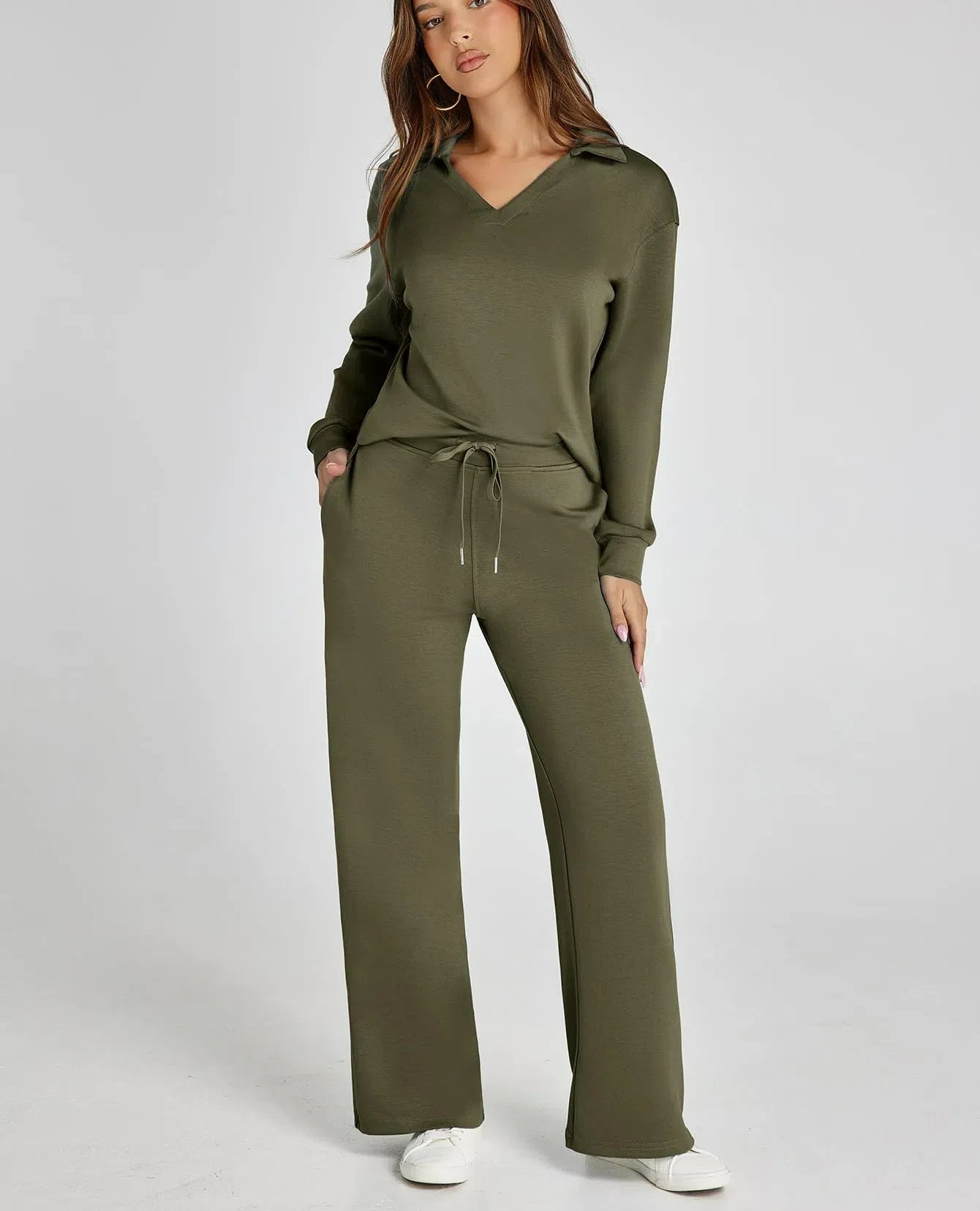 Women's 2 Piece Sets Outfits Casual Long Sleeve Sweatsuits  Sets (Same as in the video)