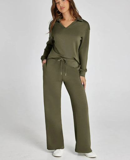Women's 2 Piece Sets Outfits Casual Long Sleeve Sweatsuits  Sets (Same as in the video)