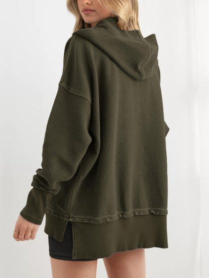 ✨Women's Oversized Button V Neck Hoodie