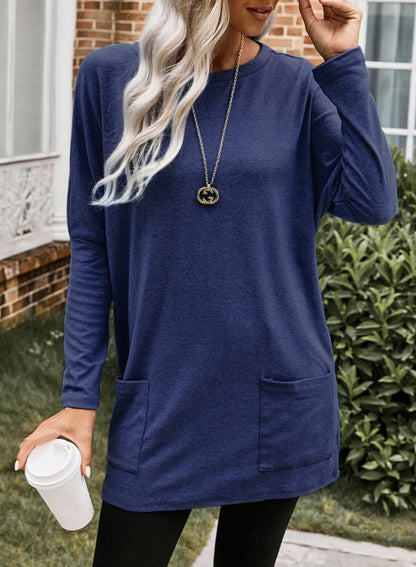 ✨Women's Casual Long Sleeve Lightweight T-Shirt Top with Pockets