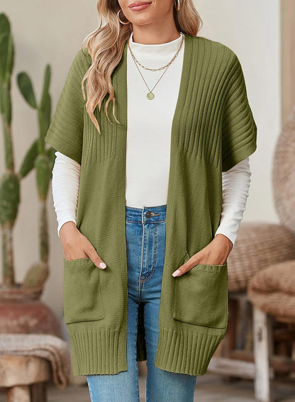 ✨Women's Lightweight Short Sleeve Knitted Cardigan