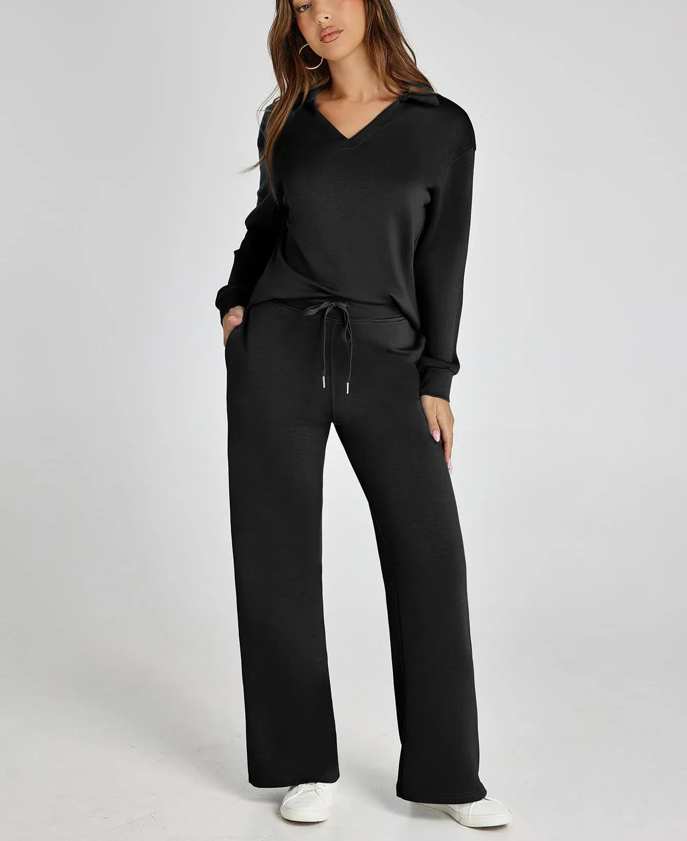 Women's 2 Piece Sets Outfits Casual Long Sleeve Sweatsuits  Sets (Same as in the video)