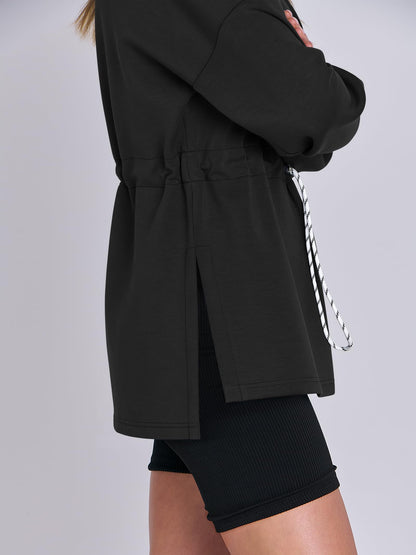 Women's Turtleneck Drawstring Waist Pullover Tops (Buy 2 Free Shipping)