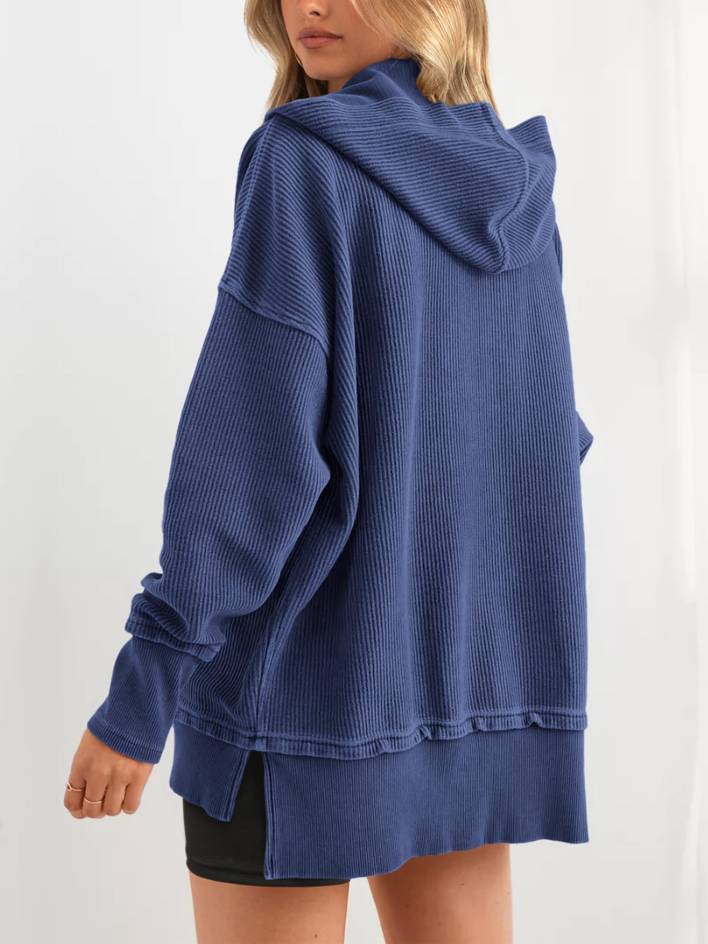✨Women's Oversized Button V Neck Hoodie