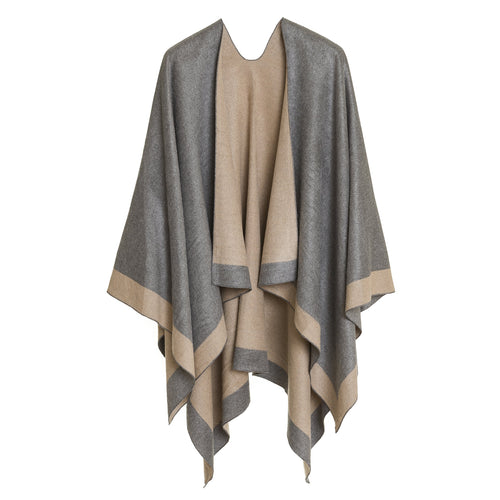 Women's Shawl Wrap Poncho Cape Cardigan Sweater Open Front