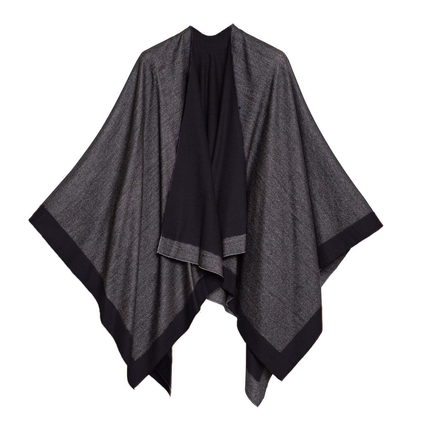 Women's Shawl Wrap Poncho Cape Cardigan Sweater Open Front