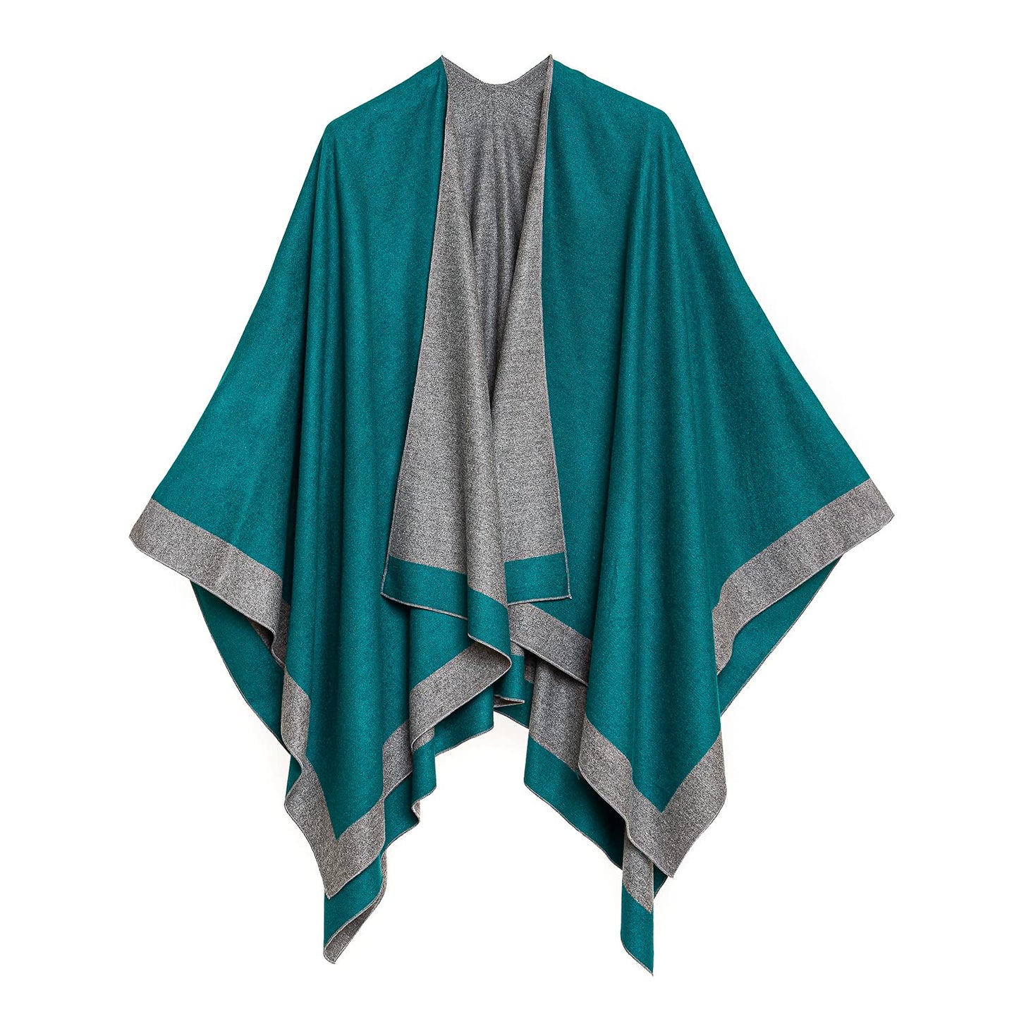Women's Shawl Wrap Poncho Cape Cardigan Sweater Open Front