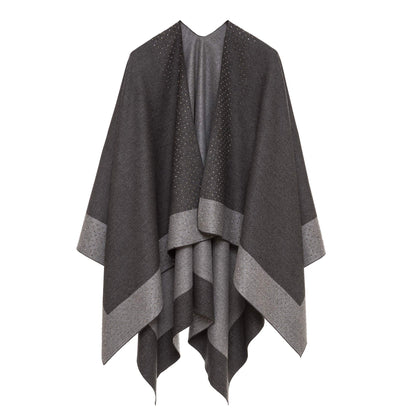 Women's Shawl Wrap Poncho Cape Cardigan Sweater Open Front