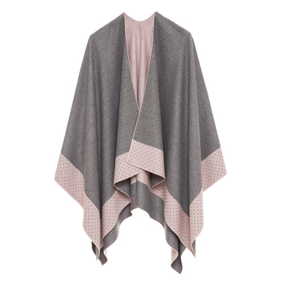 Women's Shawl Wrap Poncho Cape Cardigan Sweater Open Front