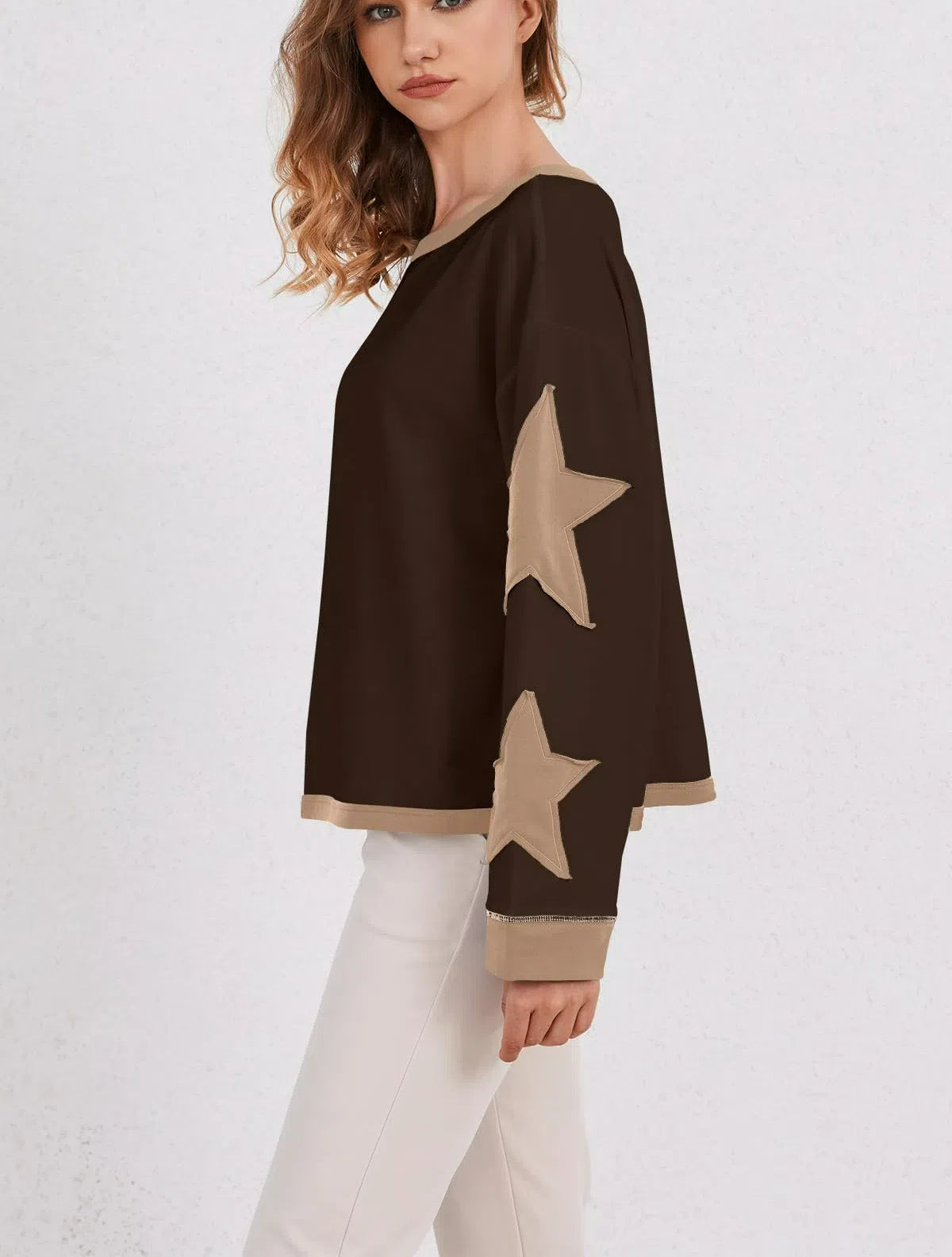 Star Graphic Oversized Sweatshirts for Women (Buy 2 Free Shipping)