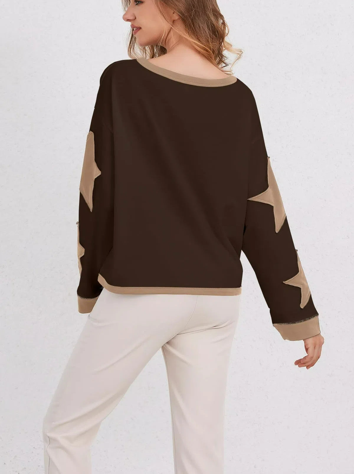 Star Graphic Oversized Sweatshirts for Women (Buy 2 Free Shipping)