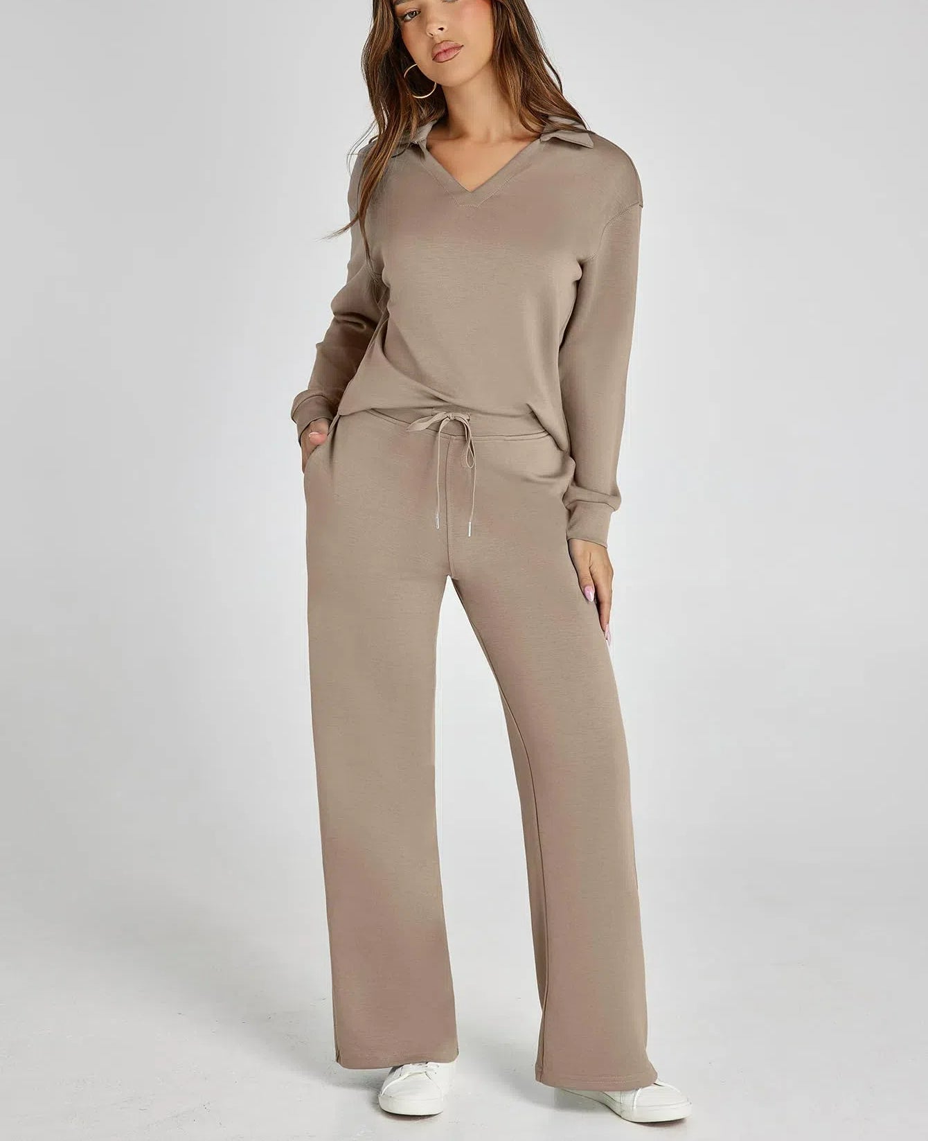 Women's 2 Piece Sets Outfits Casual Long Sleeve Sweatsuits  Sets (Same as in the video)