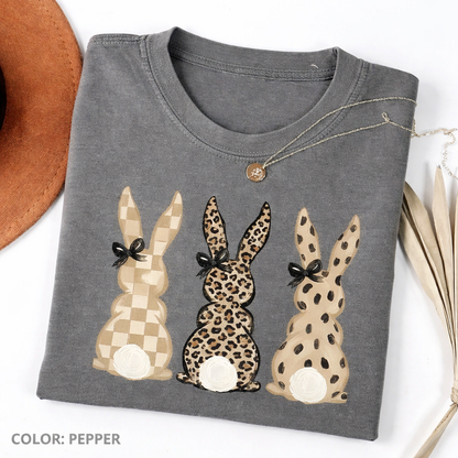 Leopard Checkered Patterns Coquette T-shirt