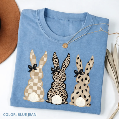 Leopard Checkered Patterns Coquette T-shirt