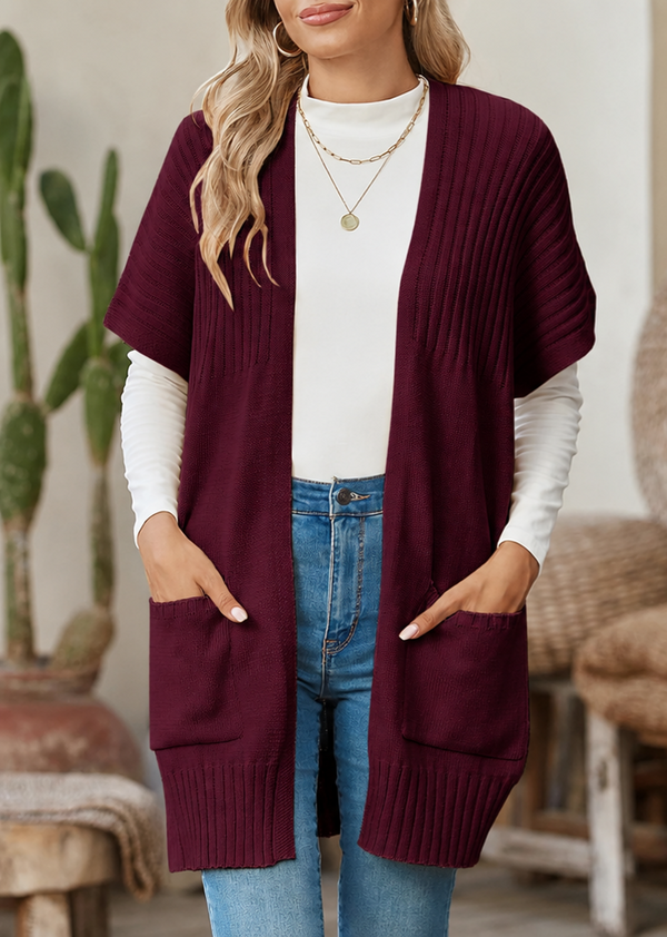 ✨Women's Lightweight Short Sleeve Knitted Cardigan
