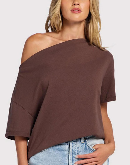 Soft Stretch Off-Shoulder Shirt for Women – Trendy, Comfortable & Effortlessly Stylish