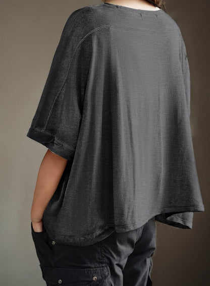 ⏰Hot Sale-Women's Summer Causal Short Sleeve Loose Basic Tees