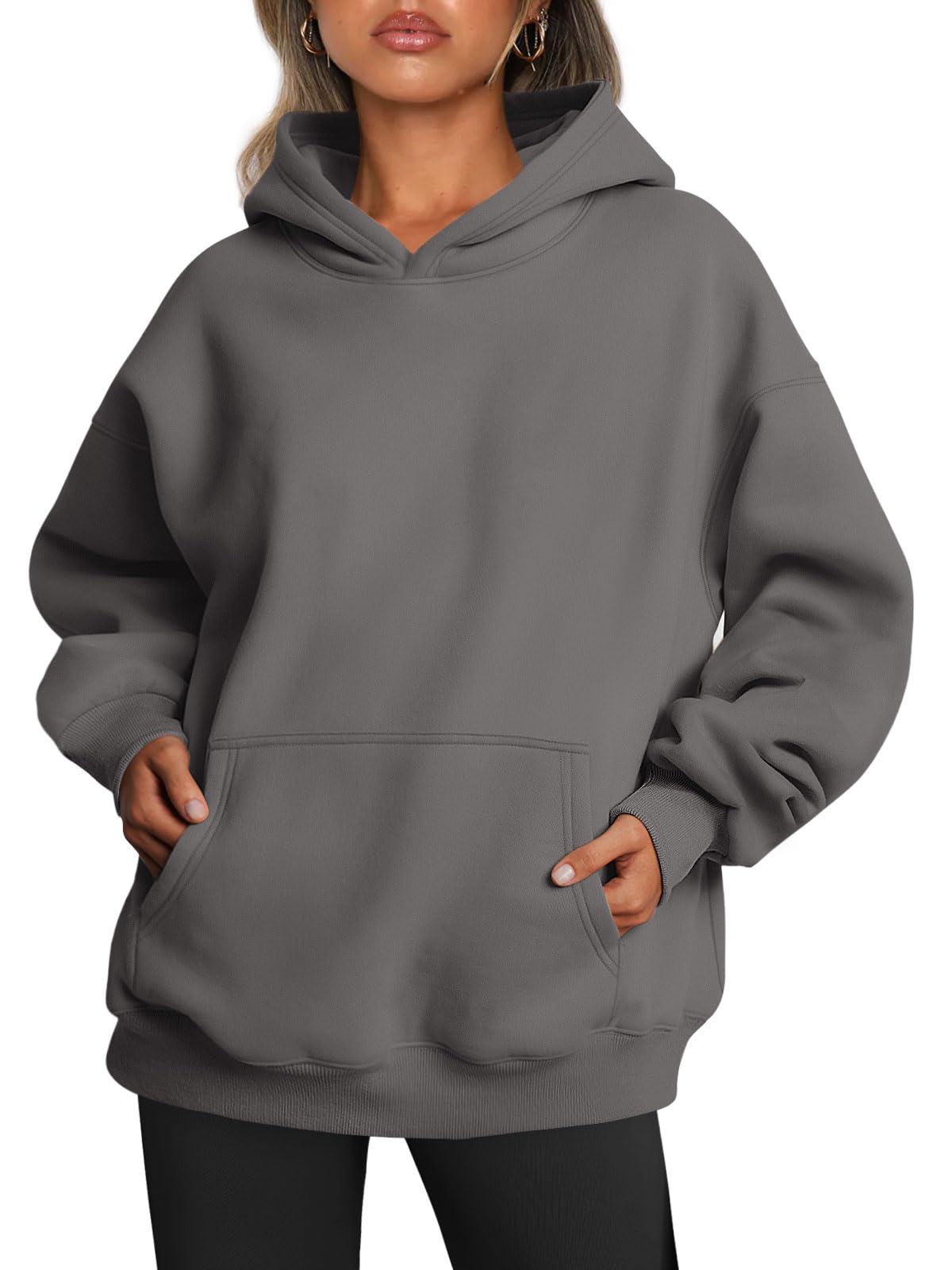 Women's Oversized Fleece Hooded Sweatshirt (Buy 2 Free Shipping)
