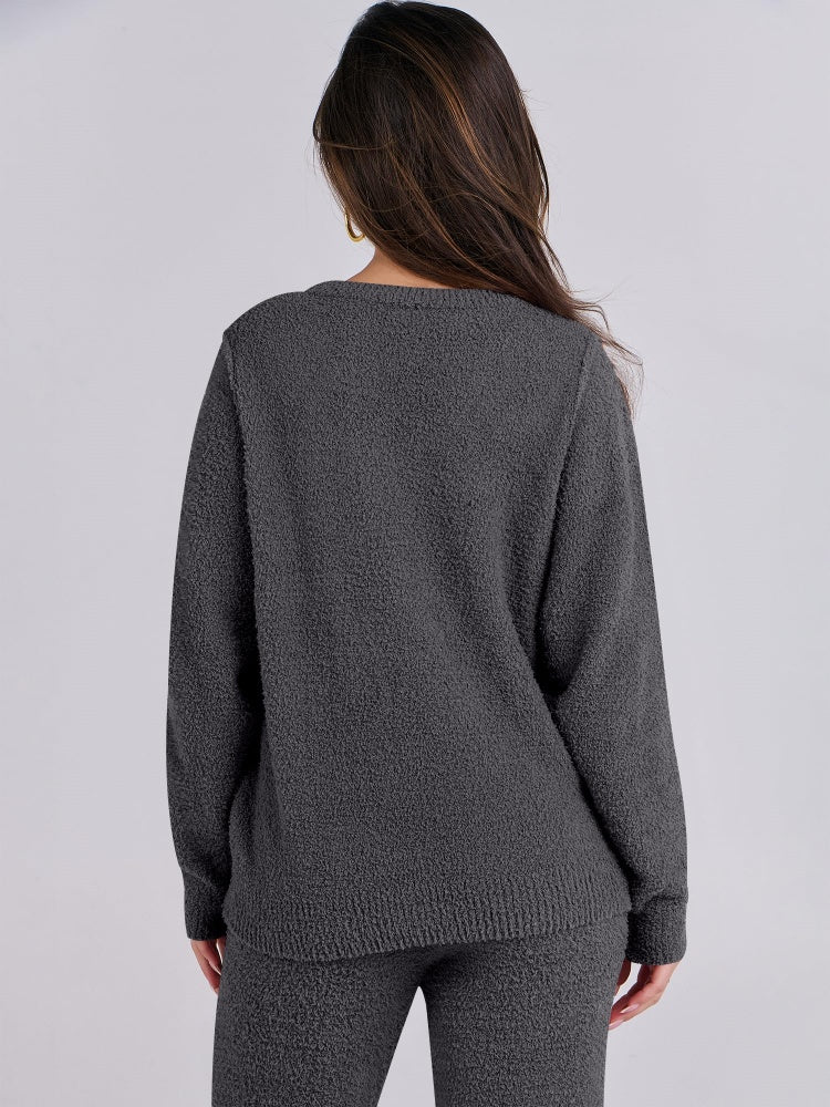 ✨Fuzzy Fleece Lounge Sets 2 Piece Outfits