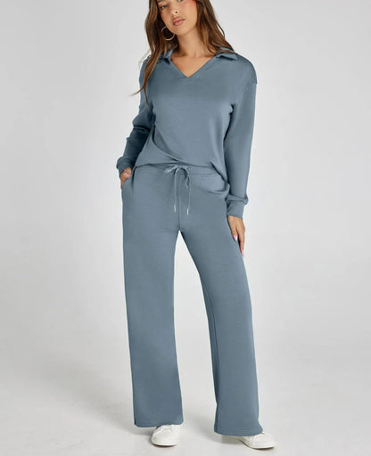 Women's 2 Piece Sets Outfits Casual Long Sleeve Sweatsuits  Sets (Same as in the video)