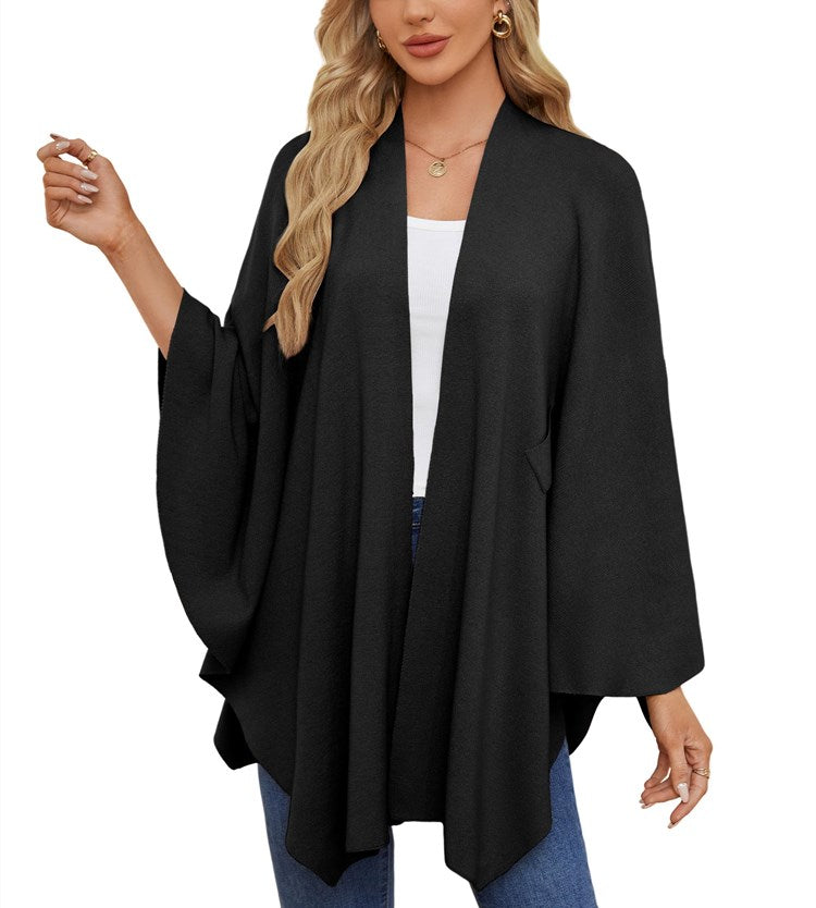 Autumn Women's Elegant Shawl Wraps Soft Open Front Poncho Sweater(Buy 2 Free Shipping)