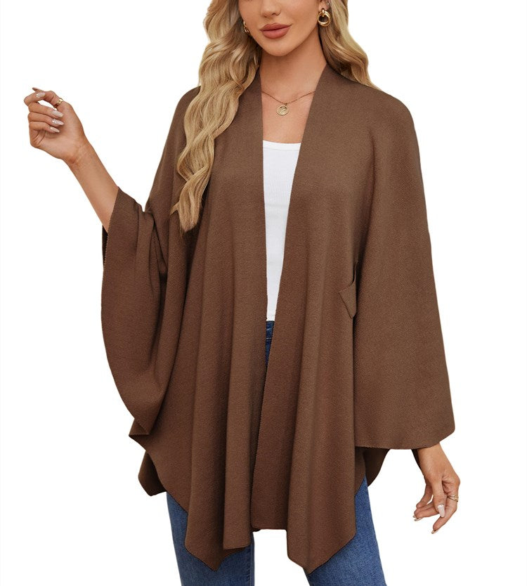 Autumn Women's Elegant Shawl Wraps Soft Open Front Poncho Sweater(Buy 2 Free Shipping)