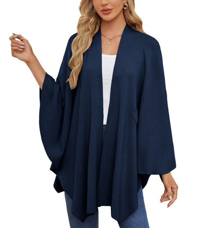 Autumn Women's Elegant Shawl Wraps Soft Open Front Poncho Sweater(Buy 2 Free Shipping)