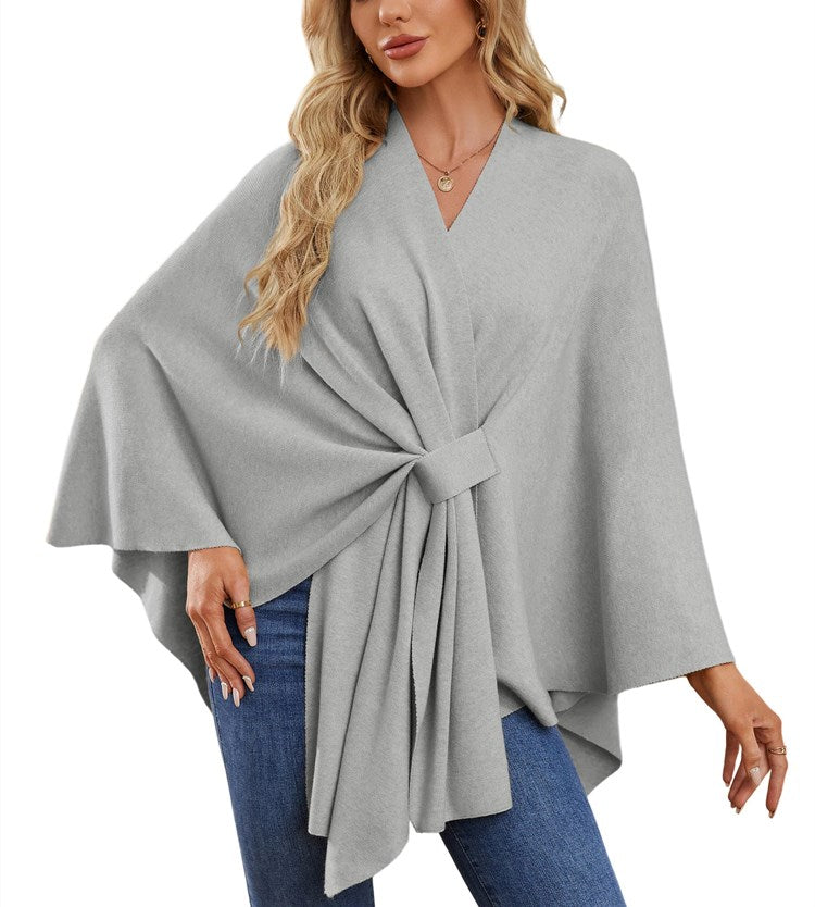 Autumn Women's Elegant Shawl Wraps Soft Open Front Poncho Sweater(Buy 2 Free Shipping)