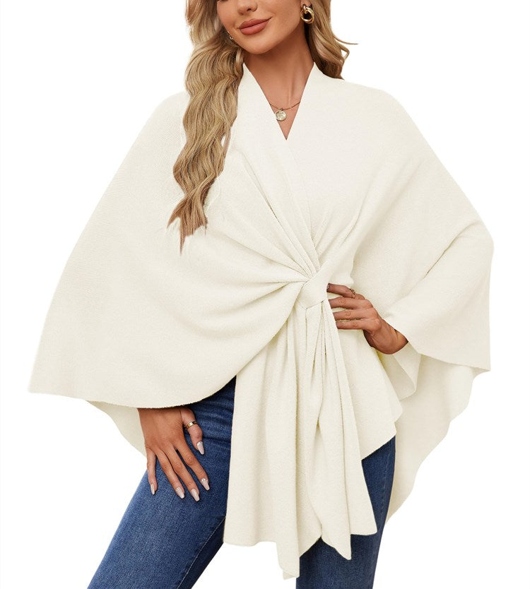Autumn Women's Elegant Shawl Wraps Soft Open Front Poncho Sweater(Buy 2 Free Shipping)