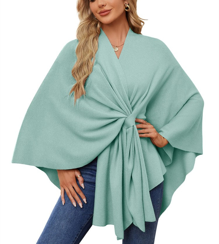 Autumn Women's Elegant Shawl Wraps Soft Open Front Poncho Sweater(Buy 2 Free Shipping)