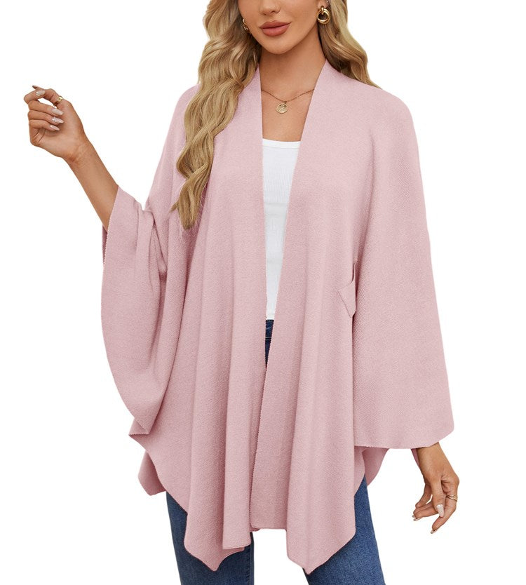 Autumn Women's Elegant Shawl Wraps Soft Open Front Poncho Sweater(Buy 2 Free Shipping)
