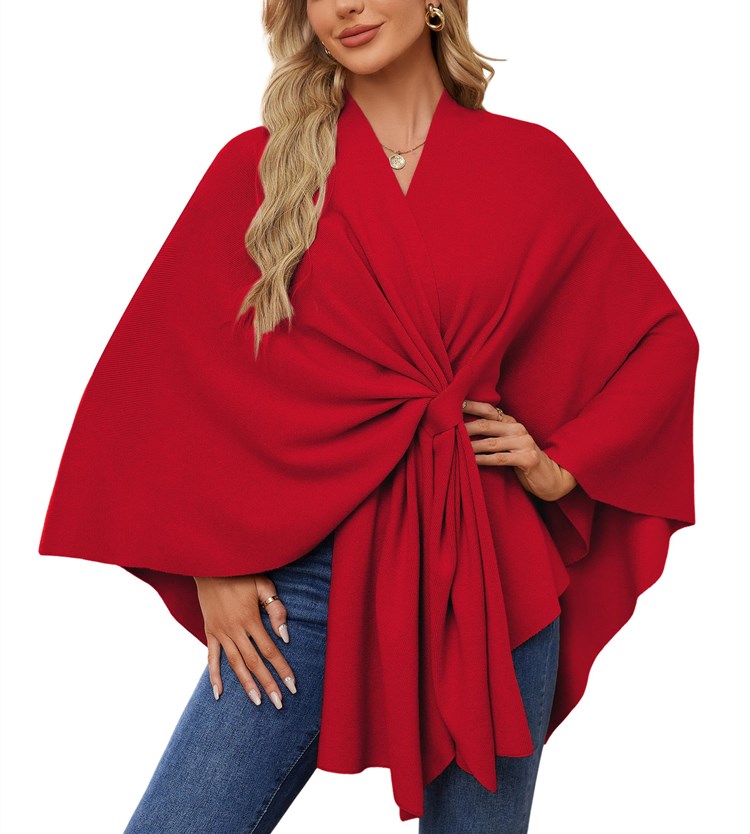 Autumn Women's Elegant Shawl Wraps Soft Open Front Poncho Sweater(Buy 2 Free Shipping)