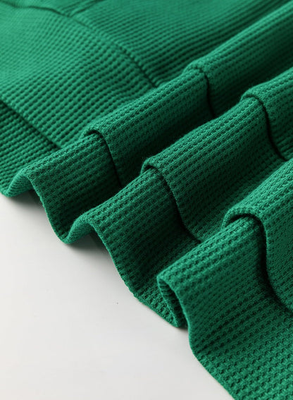 ✨Oversized Hoodies for Women Waffle Knit Drawstring Side Slit Pullover Sweatshirts with Pocket (Final Days: Big Savings!!!)