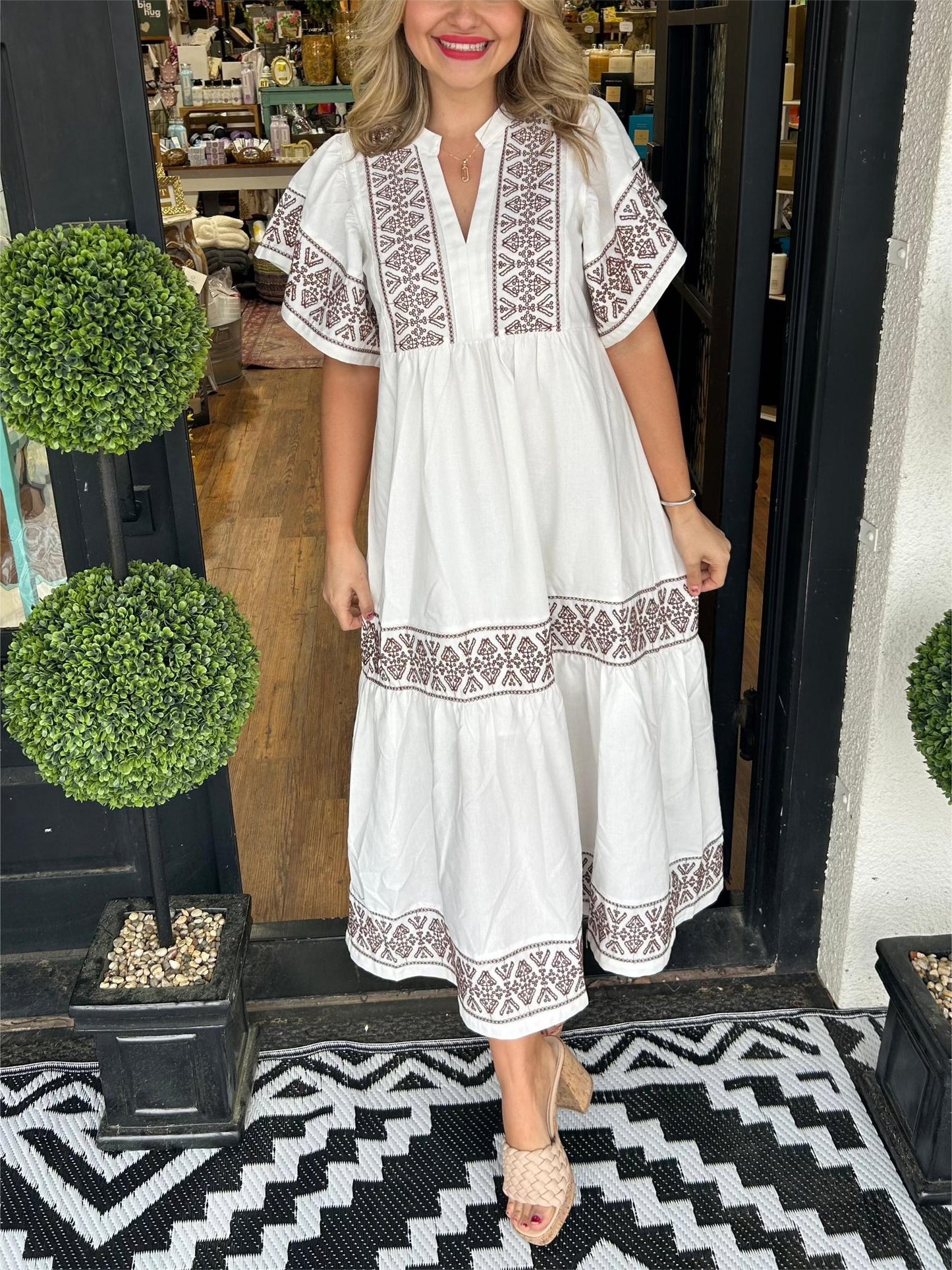 ✨Women's V-Neck Boho Maxi Dress (Buy 2 Free Shipping)