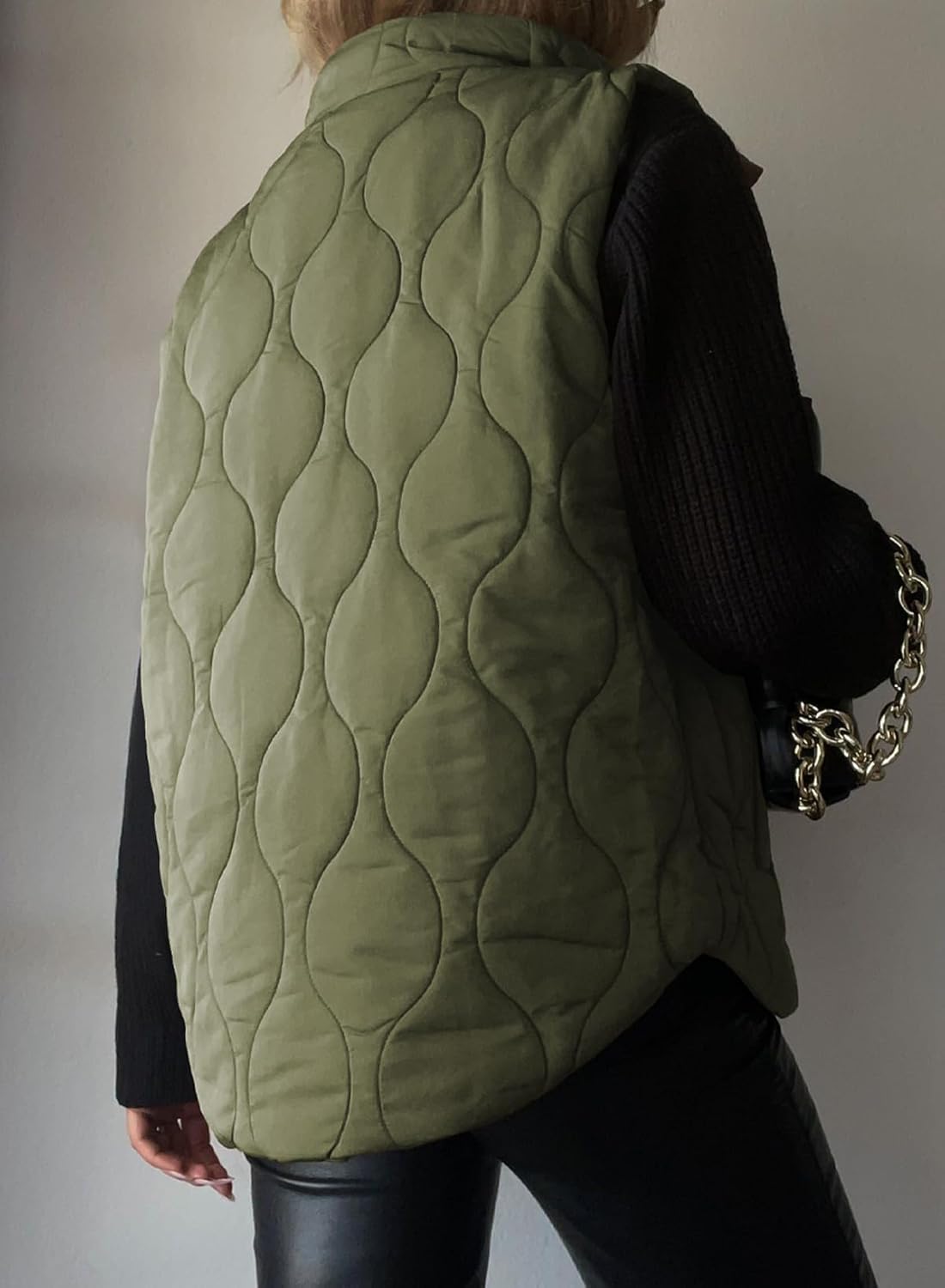 ⏰Hot Sale-Women Fall Winter Lightweight Quilted Stand Collar Sleeveless Jackets