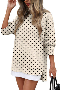 Khaki Polka Dots