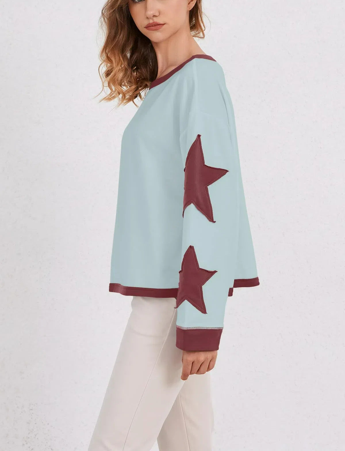 Star Graphic Oversized Sweatshirts for Women (Buy 2 Free Shipping)