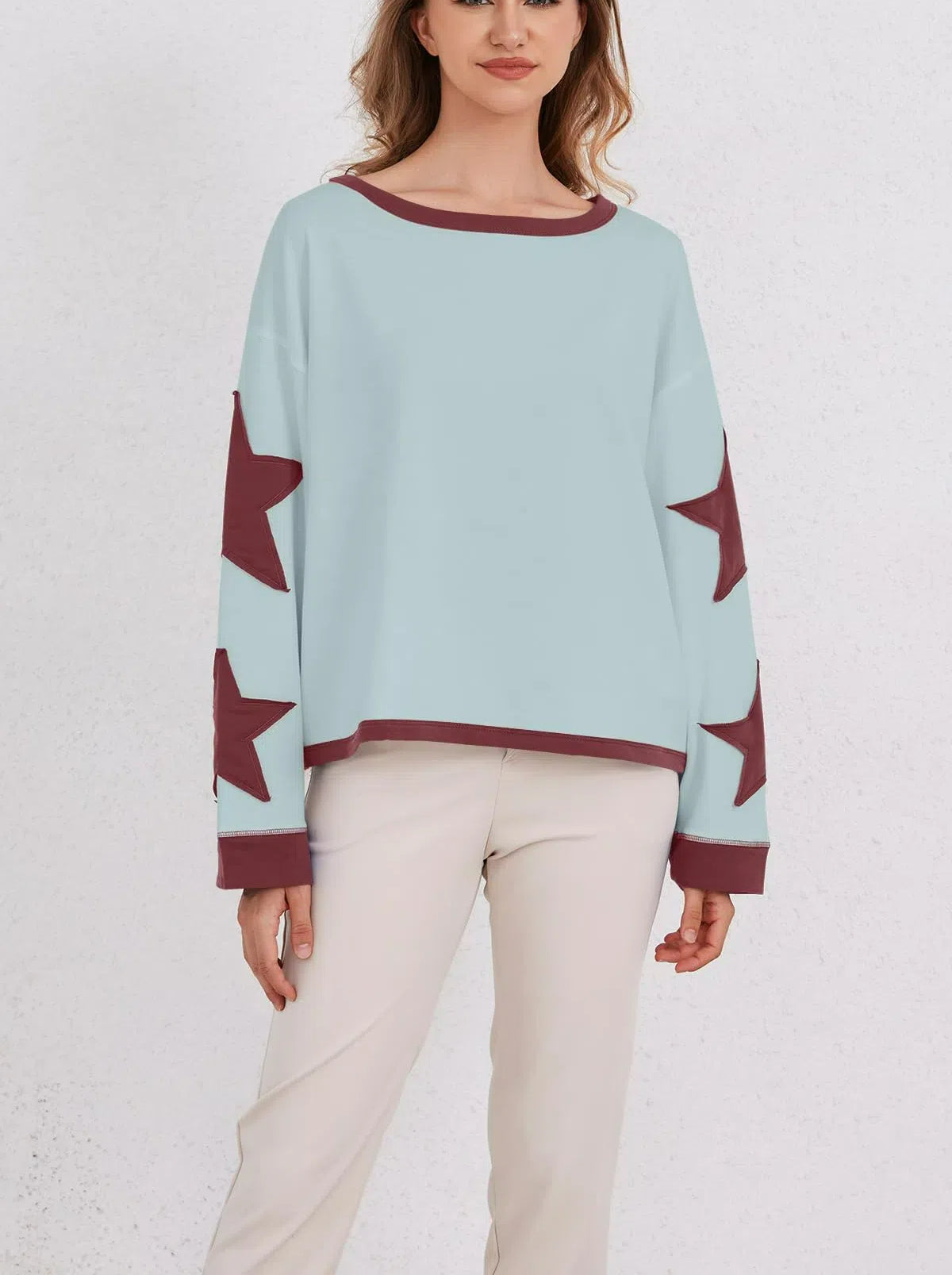 Star Graphic Oversized Sweatshirts for Women (Buy 2 Free Shipping)