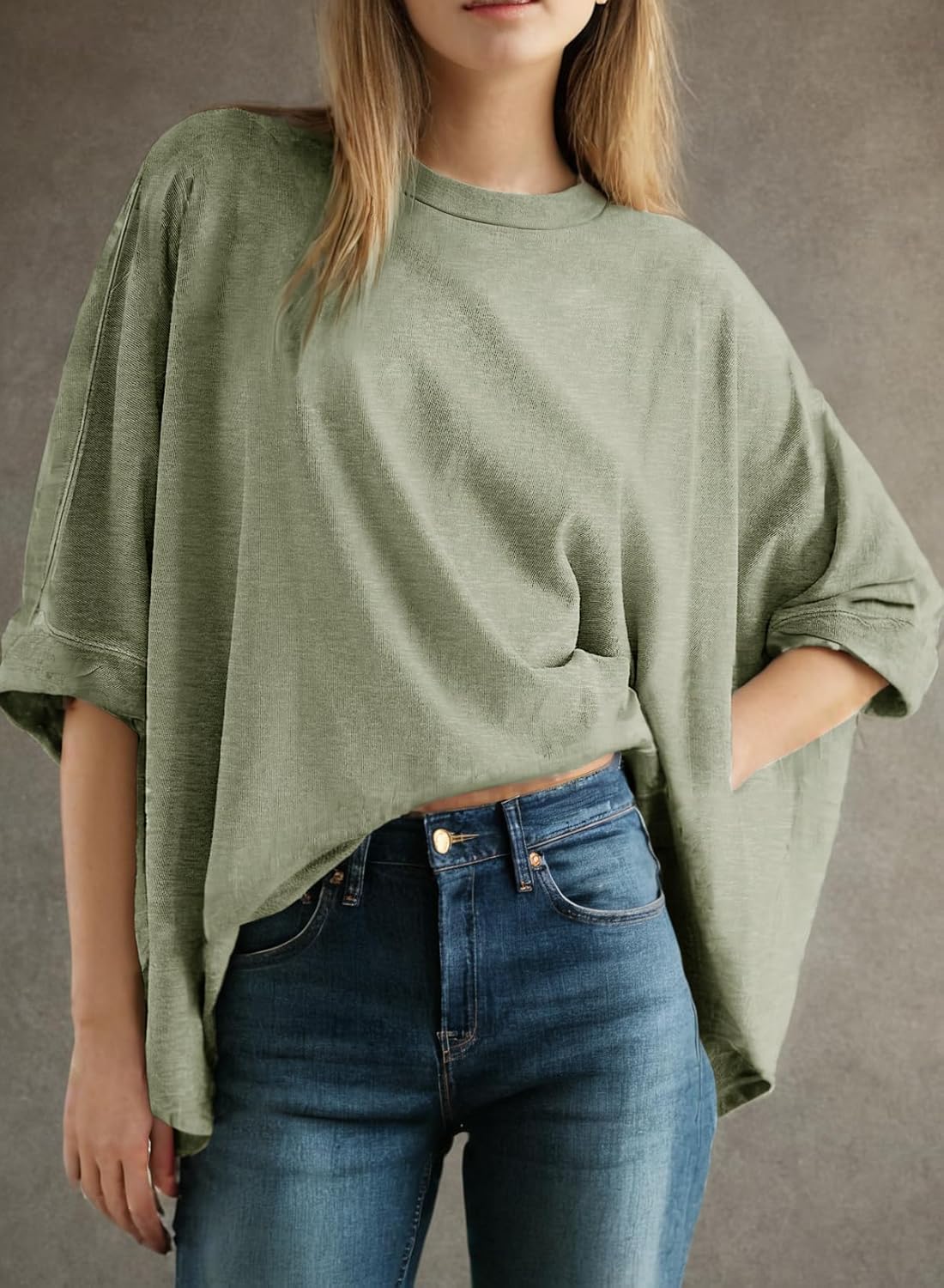 ⏰Hot Sale-Women's Summer Causal Short Sleeve Loose Basic Tees