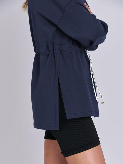 Women's Turtleneck Drawstring Waist Pullover Tops (Buy 2 Free Shipping)