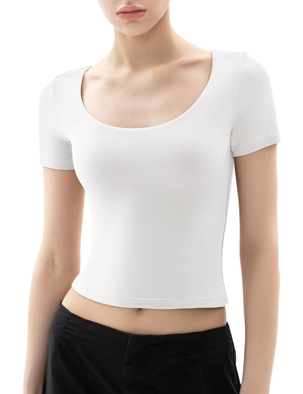 ❤Women's T-Shirt Short Sleeve Scoop Neck Fashion Slim Fit T-Shirt (BUY 2 FREE SHIPPING)
