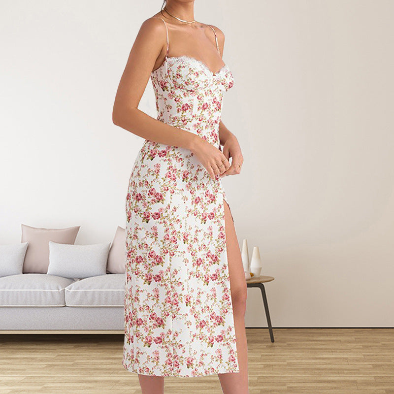 ⏰HOT SALE-Women's Maxi Floral Lace Satin Dress (BUY 2 FREE SHIPPING)