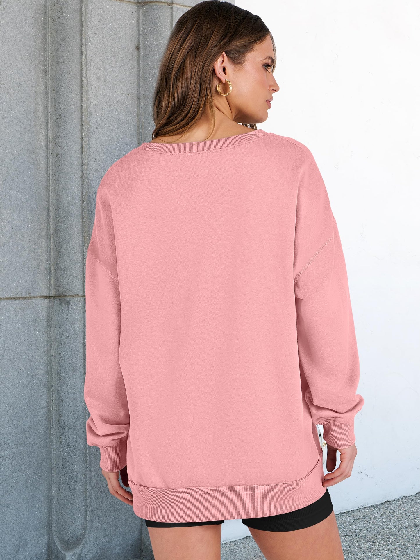 ✨Women's  Casual Oversized  V Neck Long Sleeve Sweatshirt