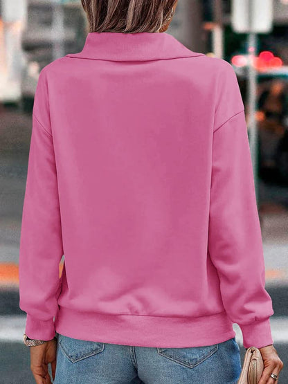 Women's Turtleneck Zipper Sweatshirt