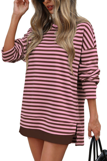 ⏰Hot Sale-Fall Casual Long Sleeve Side Slit Tunic Top