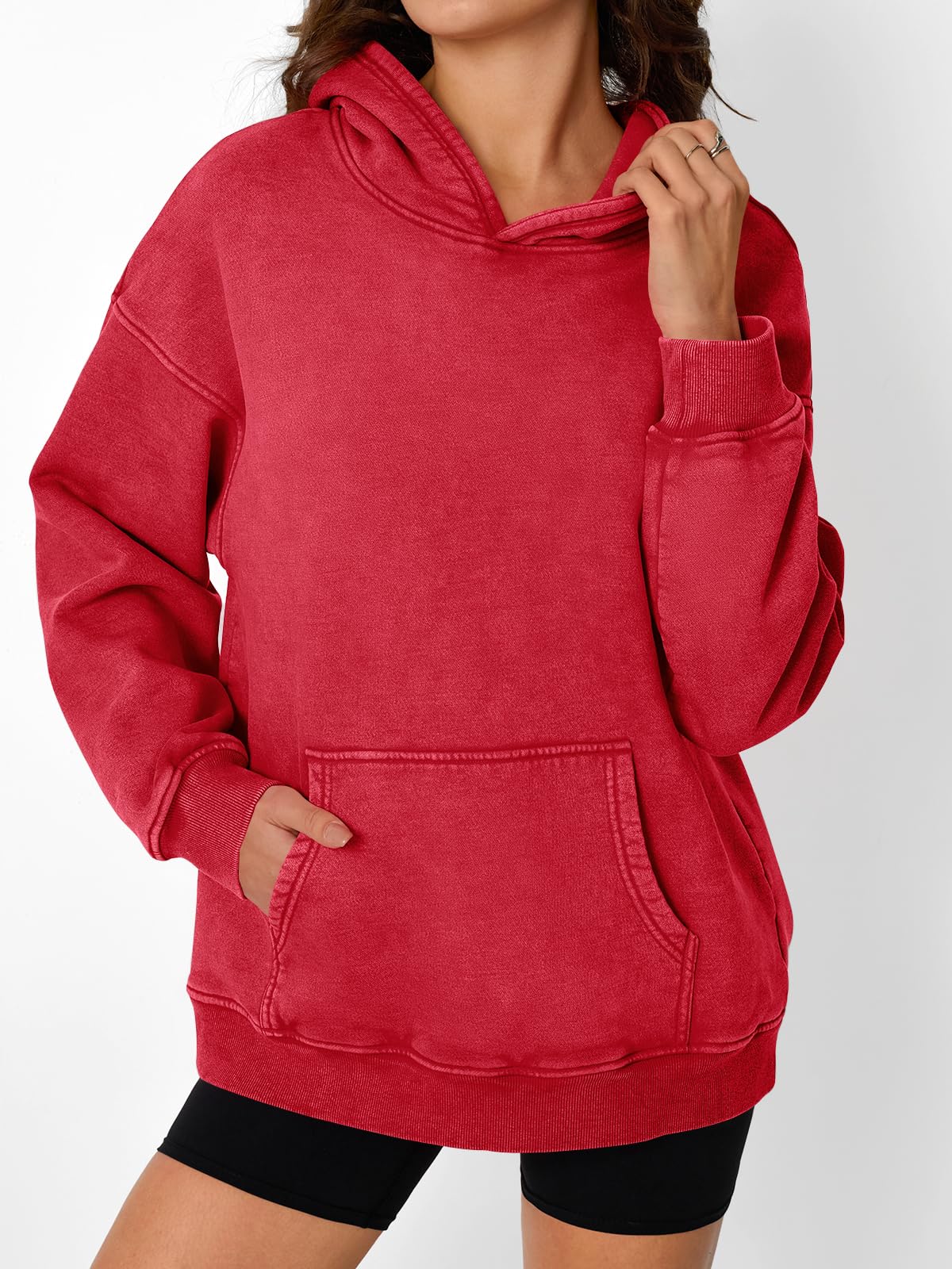 ✨Unisex Casual Oversized Acid Wash Tops Hoodie Pullover