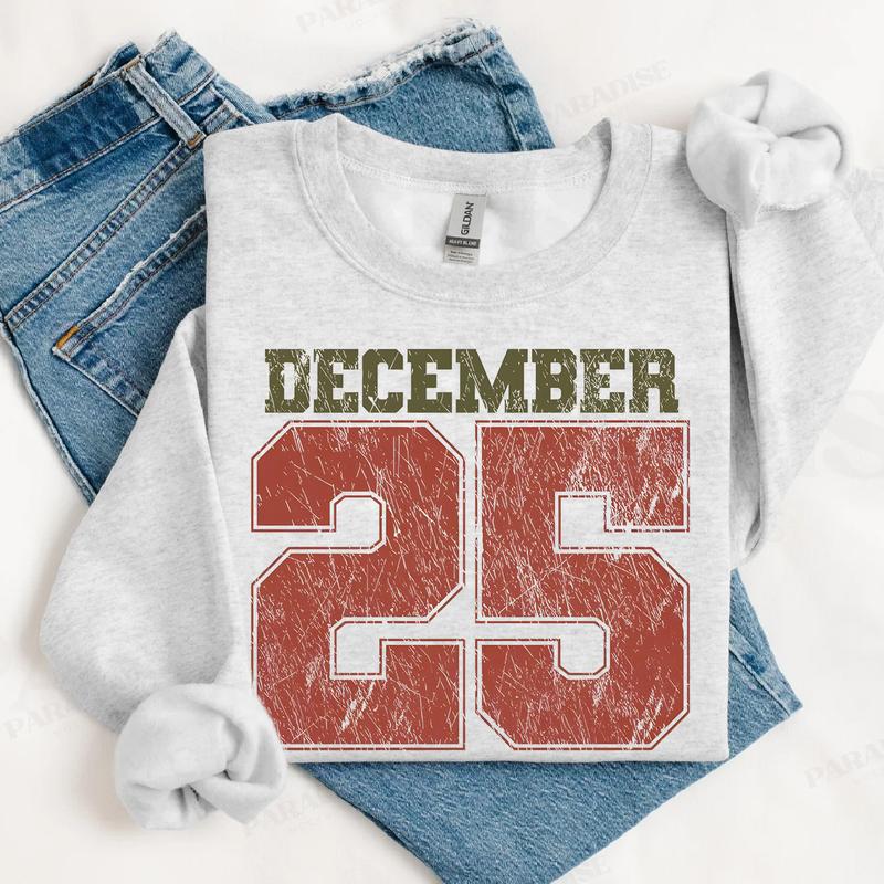 ✨December 25 Retro Christmas Crewneck Sweatshirt