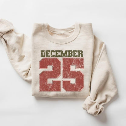 ✨December 25 Retro Christmas Crewneck Sweatshirt